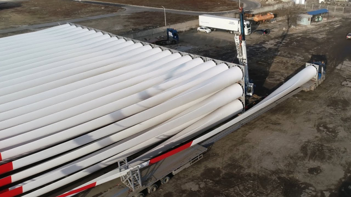 Транспортировка лопастей для ветрогенераторов, BARRUS