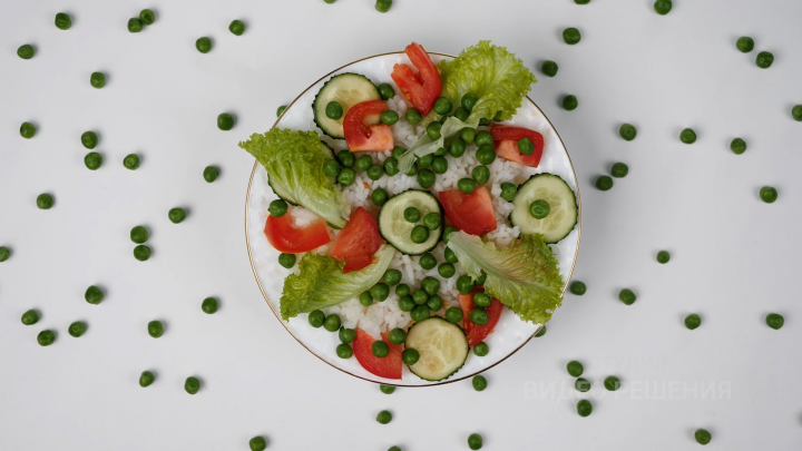 горошек, фуд съемка, видеоролик динамичный, музыка