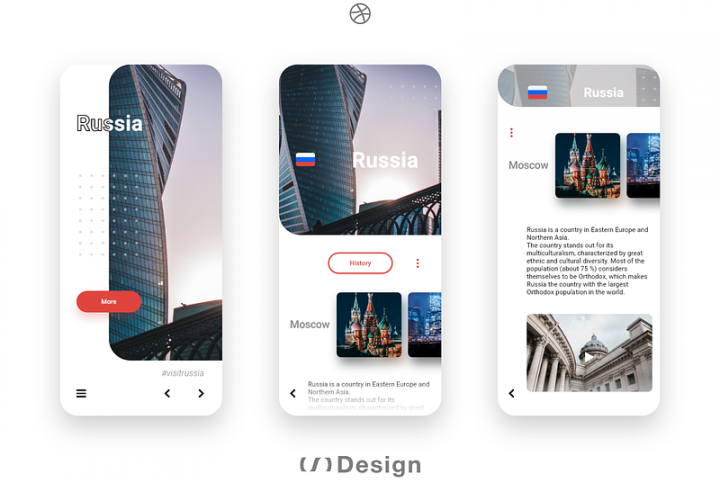 Проект Visit Russia от Daniel Nefedov