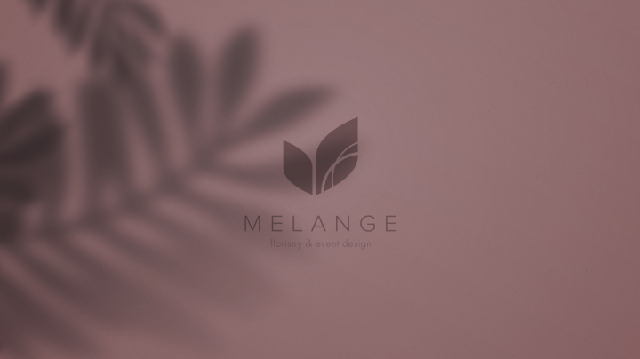 Логотип для студии флористики Melange
