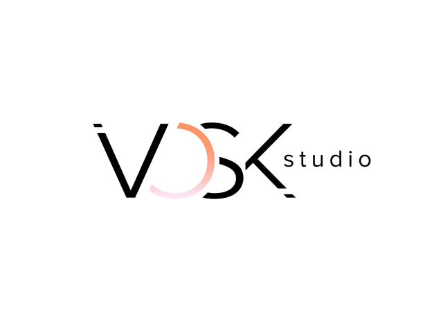 Логотип для свадебной студии VOSK