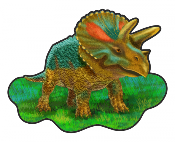 Арт для пазла "Динозаврик"