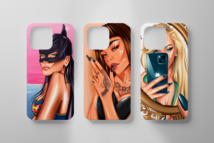 Иллюстрация по фото, для чехла на телефон