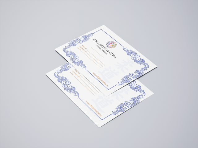 Сертификат по дзюдо