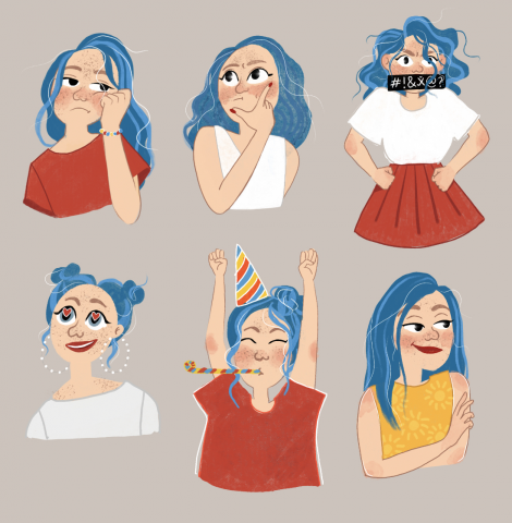 Стикерпак с персонажем