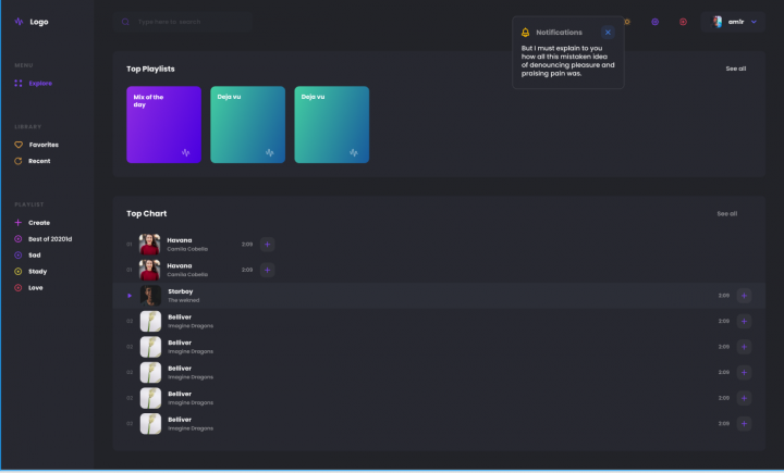 Music web-application