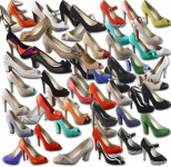 Обтравка: Туфли женские много