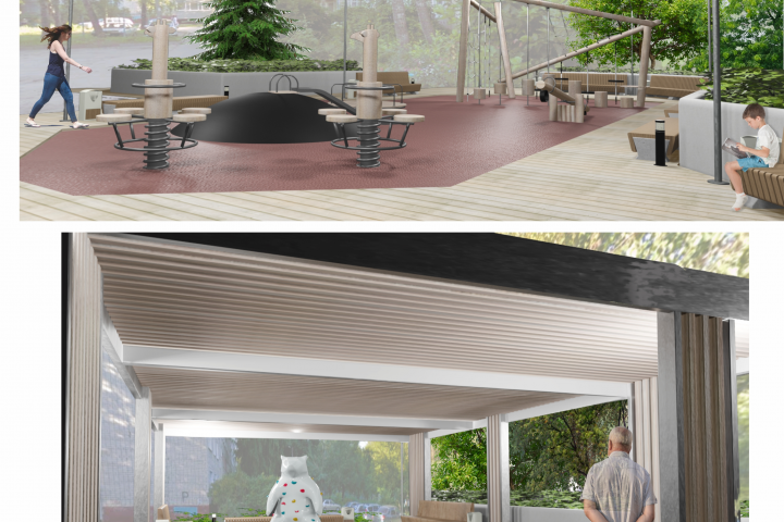 организация пространства детской площадки