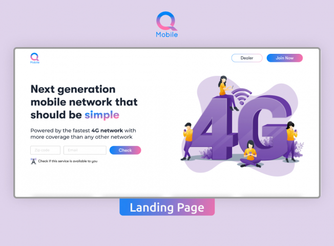 Дизайн сайта для американской компании связи