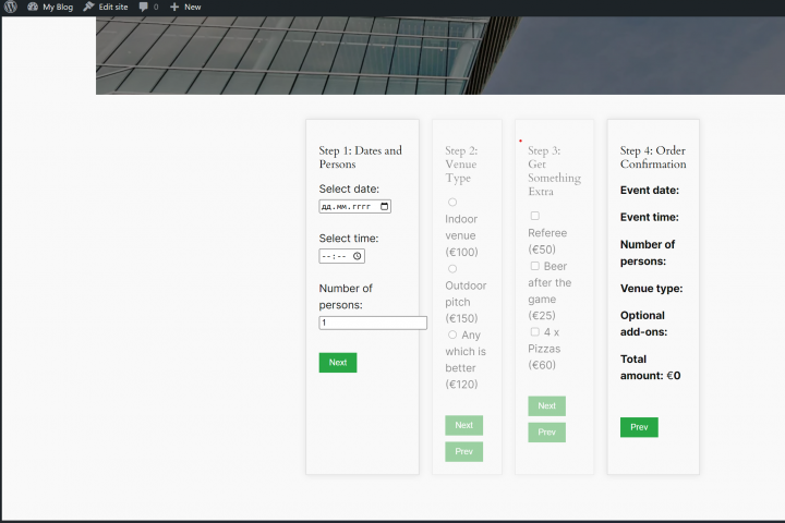 Реализация checkbox-калькуляторов разной сложности