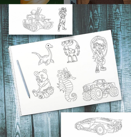 Контурный рисунок