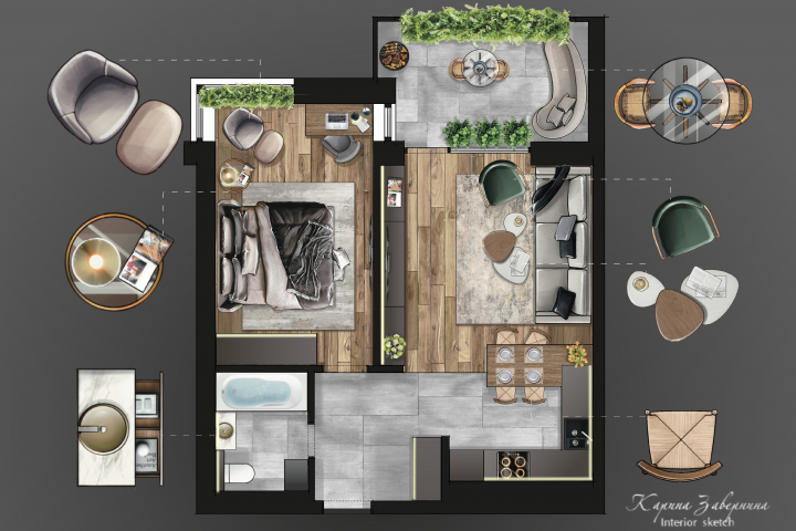 Скетч квартиры