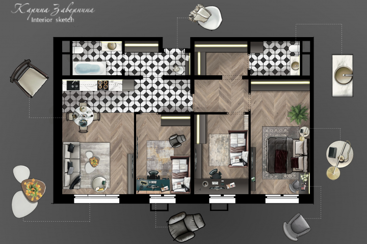 Скетч квартиры