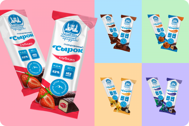 Дизайн упаковок творожных сырков