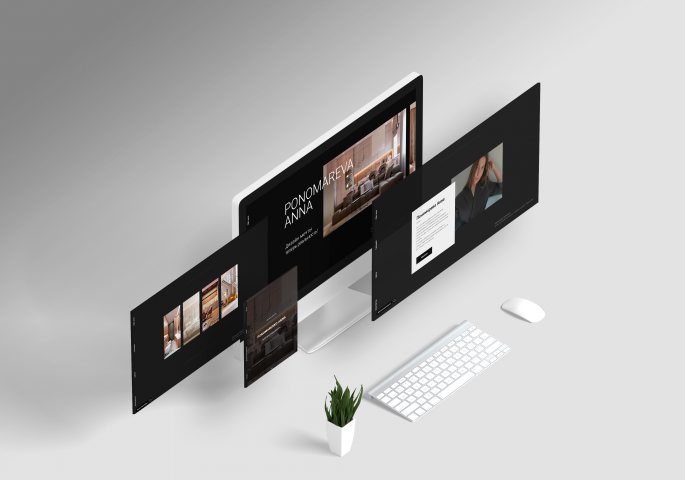 Лендинг для дизайнера интерьера