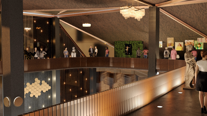 Интерьер выставочного павильона