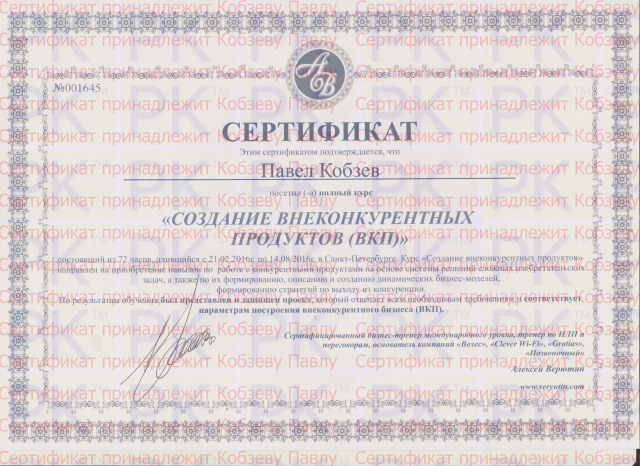 Создание Внеконкурентного предложения (бизнес модель, стратегия)