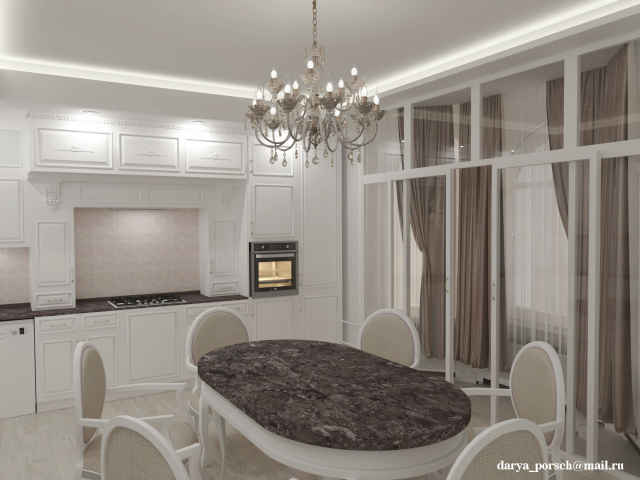 Визуализация интерьера кухни