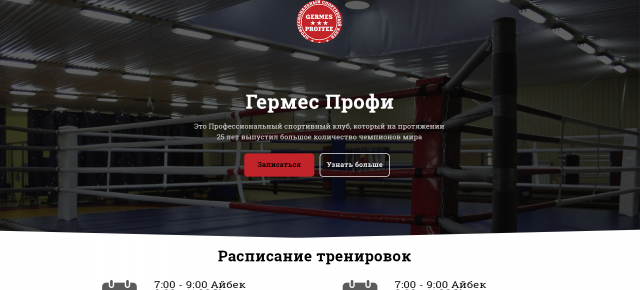Landing page Гермес профи