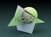 Трехмерная модель логотипа Picaso 3D