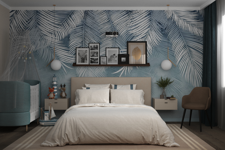 Спальня S=14,5м2. Тюмень. ЖК Республика.