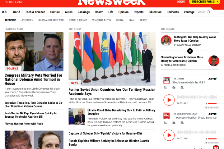 Newsweek - американский еженедельный новостной журнал