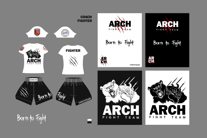 Фирменный стиль для клуба единоборств "Arch"
