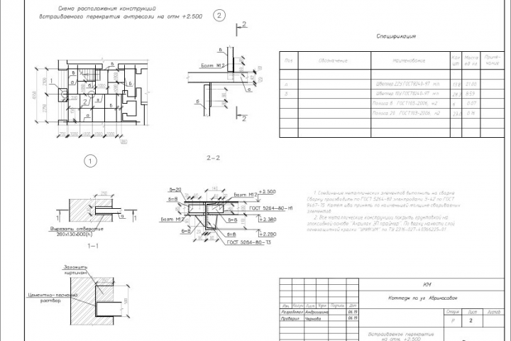 Встроенная антресоль для организации второго этажа в помещении