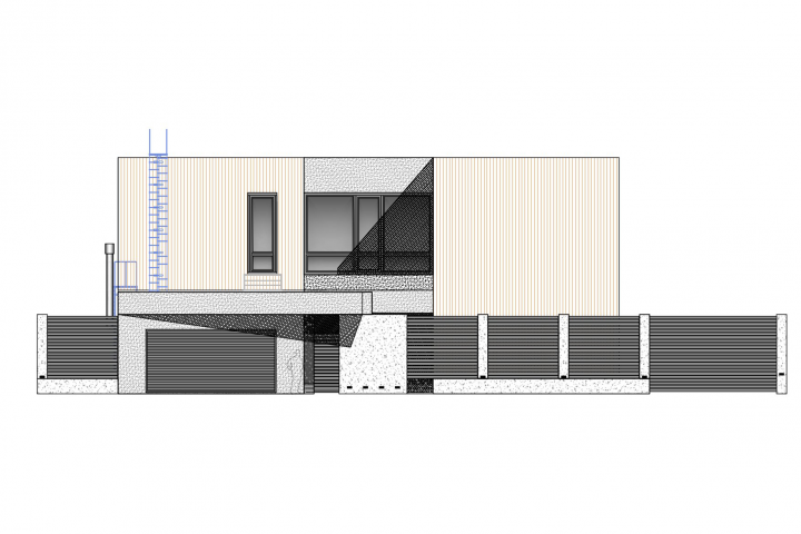 Двухэтажный коттедж с монолитным каркасом и плитным фундаментом