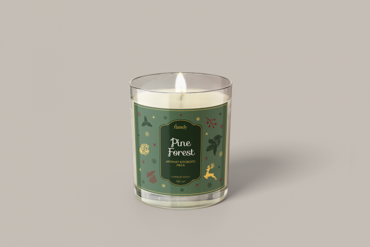 Этикетка для свечи "Pine Forest"