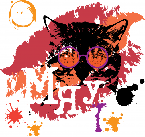 Принт на майку. Кот