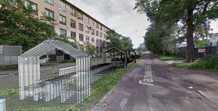 Фотоврисовка благоустройства улицы в г. Вологда