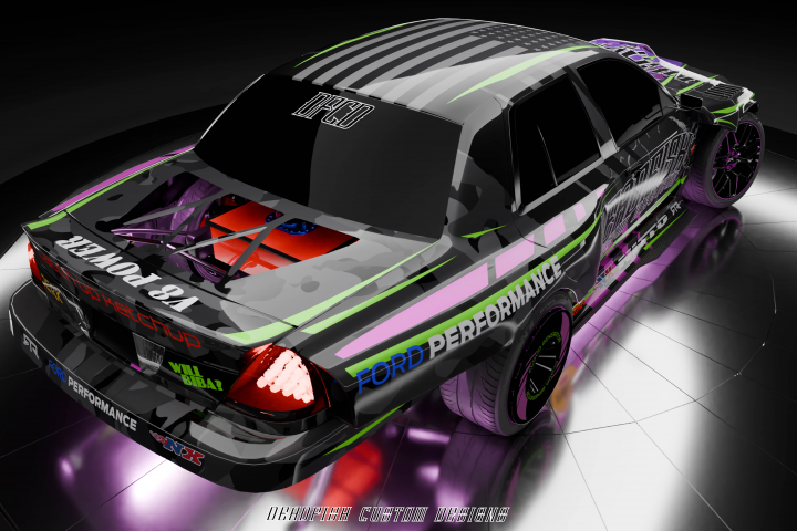 2005 Ford Crown Victoria "THE MAD CROWN" Drift Car Concept.
