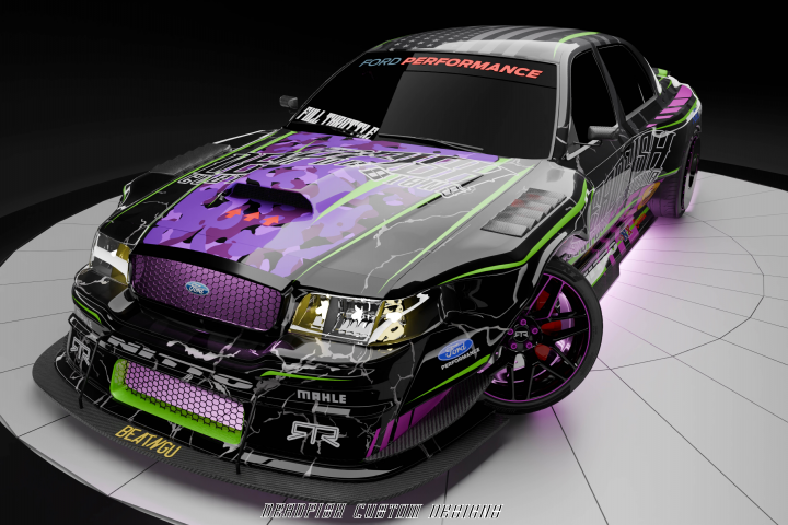 2005 Ford Crown Victoria "THE MAD CROWN" Drift Car Concept.