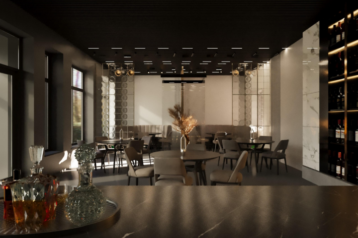 Визуализация ресторана - бара