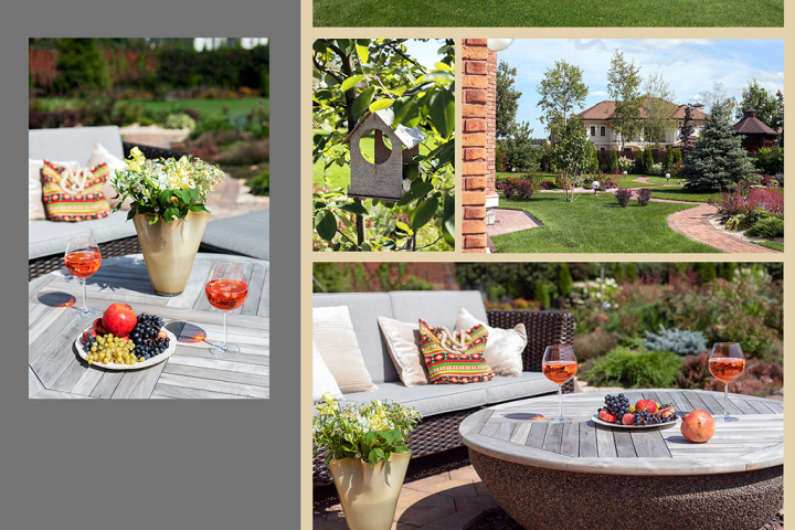 Реализованный ландшафный дизайн-проект, КП "Павлово-2"