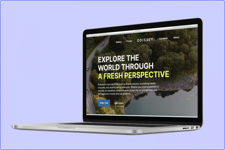 Сайт туристического агенства на Webflow