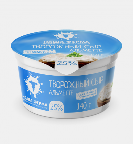 Упаковка творожного сыра