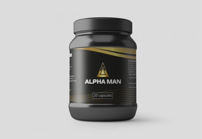 Этикетка ALPHA MAN