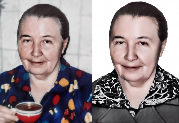 Ретушь и переодевание женщины