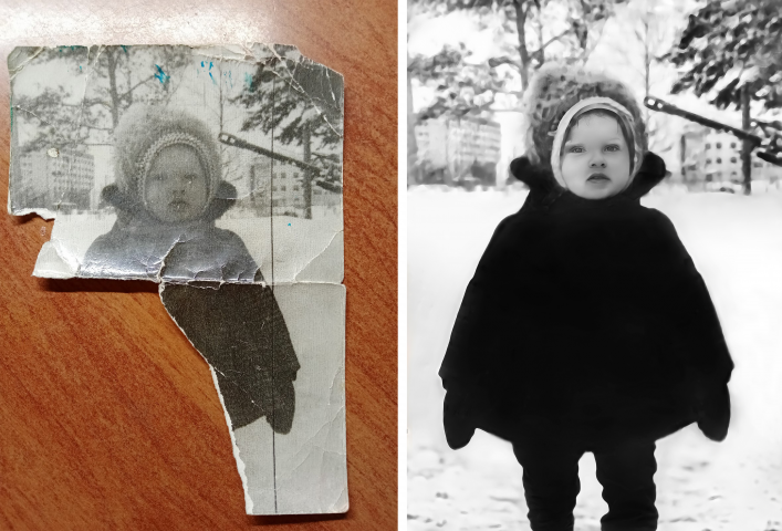 Восстановление фото ребенка