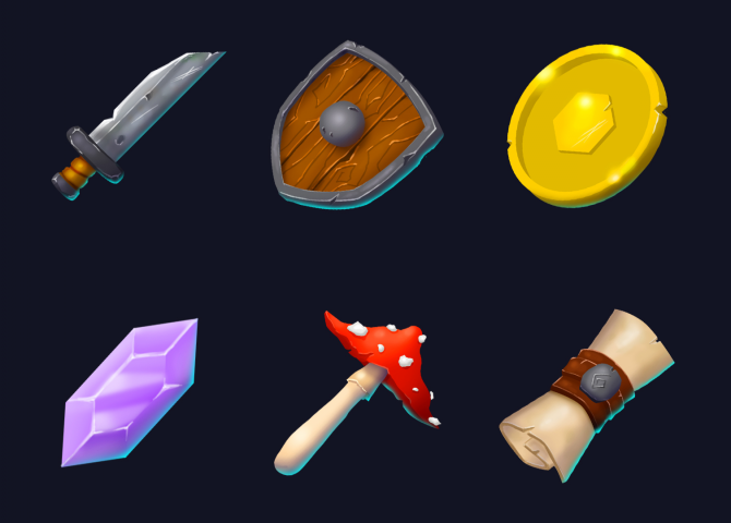 Казуальные иконки для игры