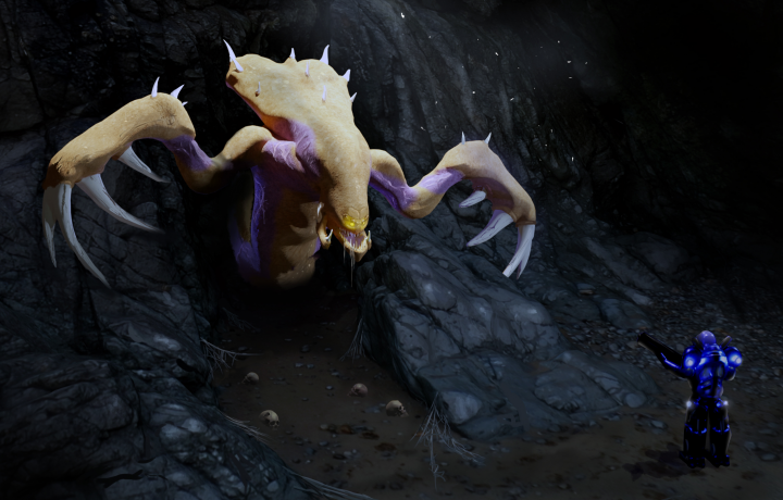 Сцена из игры Starcraft в моей интерпретации