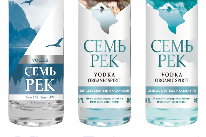 Водка эконом вариант "Семь рек" компания Бриут