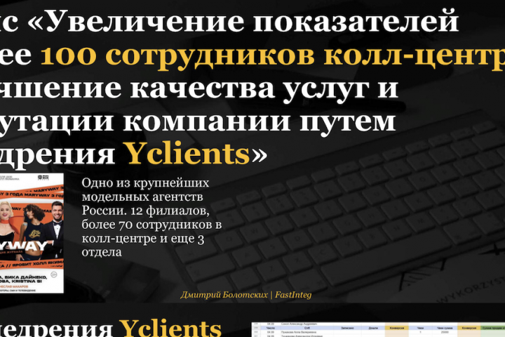 Внедрение Yclients
