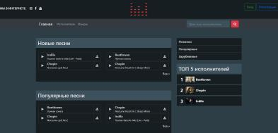 Free-Music project with Django