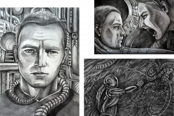 Иллюстрация к роману Питера Уоттса «Ложная слепота»