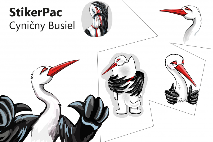 Стикер-пак "Циничный Бусел"