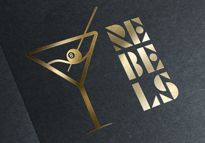 Логотип для бара-бильярдной "Rebels"