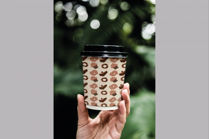 разработка дизайна для стаканчика